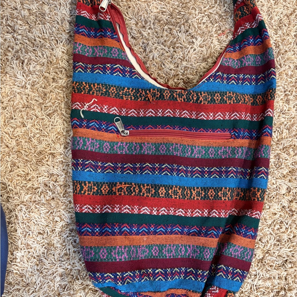 Colorful Striped Women's Bag